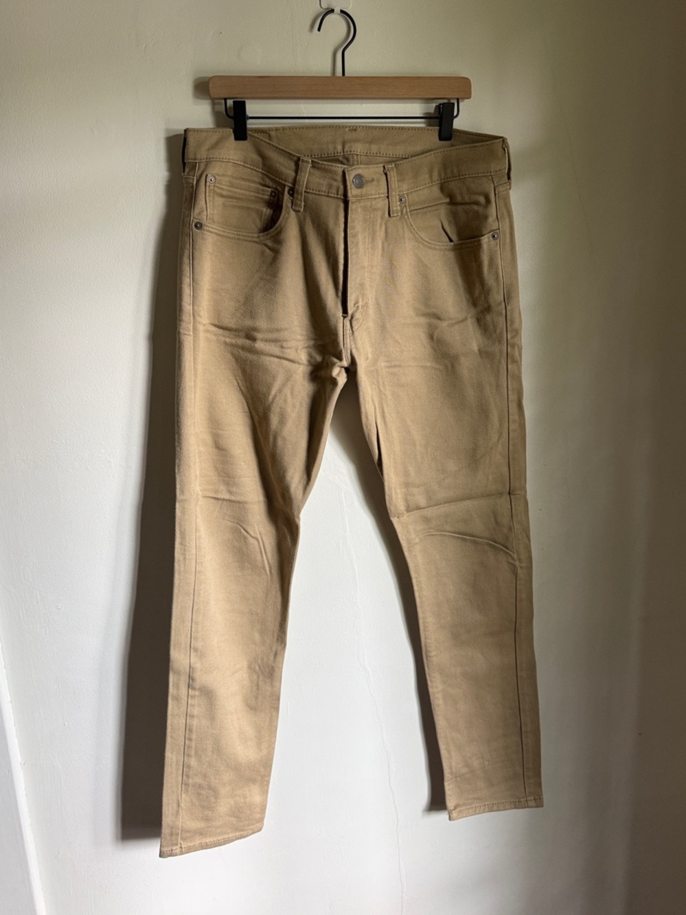 Men's Slim Fit Khaki Jeans